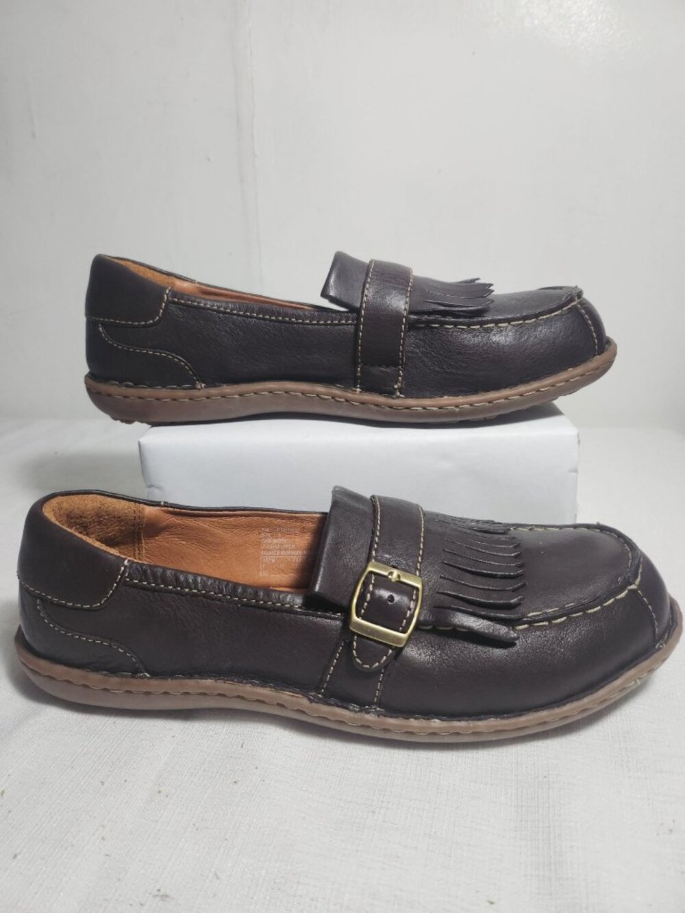 Hush puppies profesional steal toe brawn shoes 8 women'S